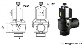 Электромагнитный клапан для донного слива ASCO SIRAI D137